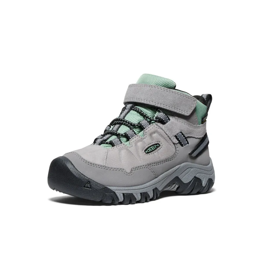 Little Kids' Targhee IV Waterproof Hiking Boot  |  Alloy/Granite Green KEEN