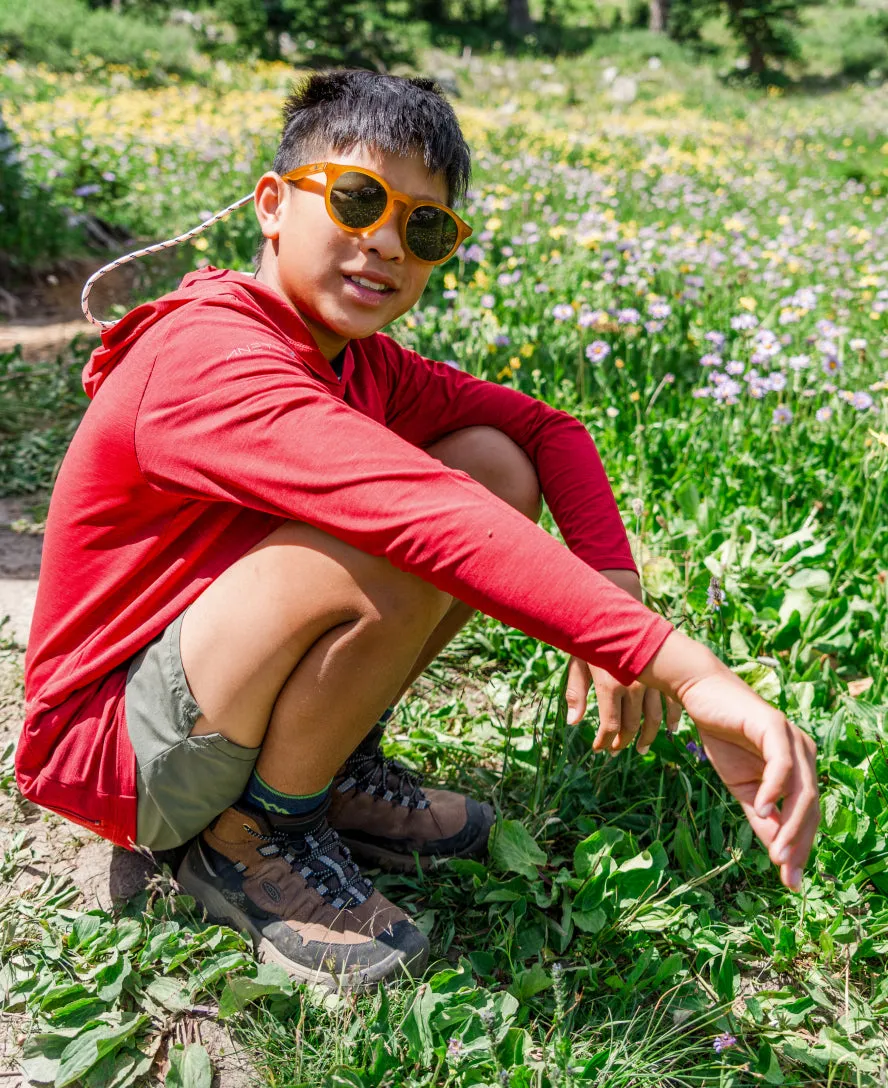 Little Kids' Targhee IV Waterproof Hiking Boot  |  Bison/Brindle KEEN