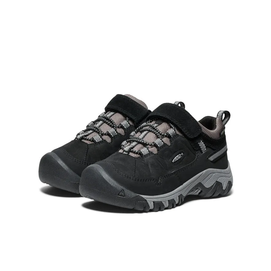 Little Kids' Targhee IV Waterproof Hiking Shoe  |  Black/Steel Grey KEEN