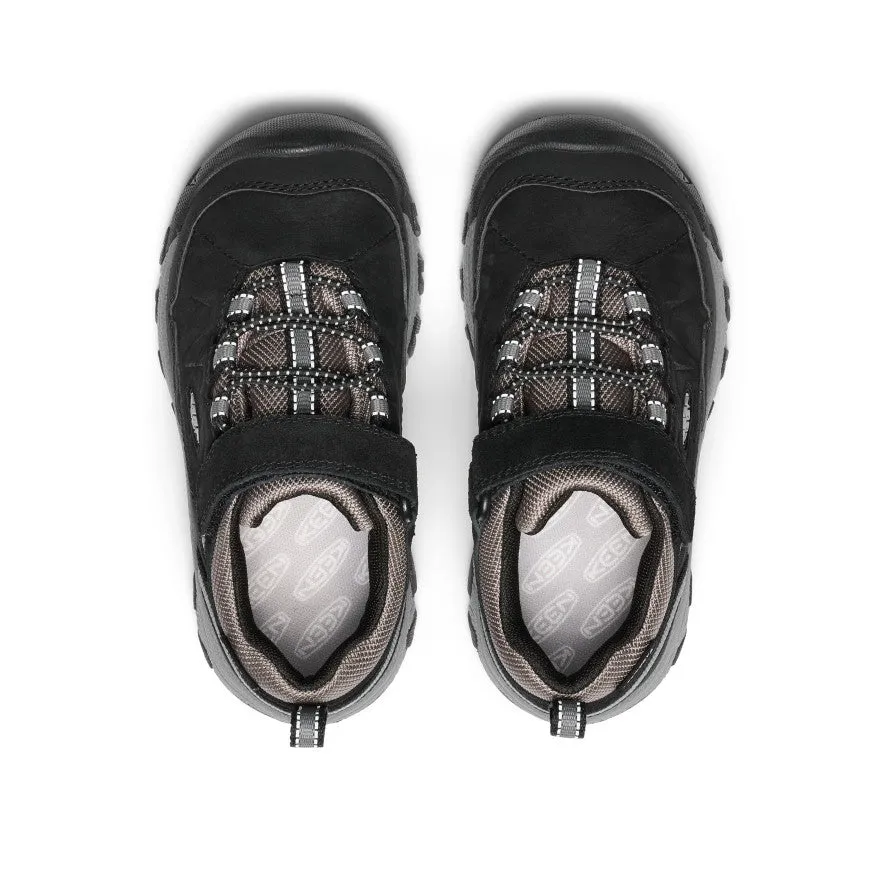 Little Kids' Targhee IV Waterproof Hiking Shoe  |  Black/Steel Grey KEEN