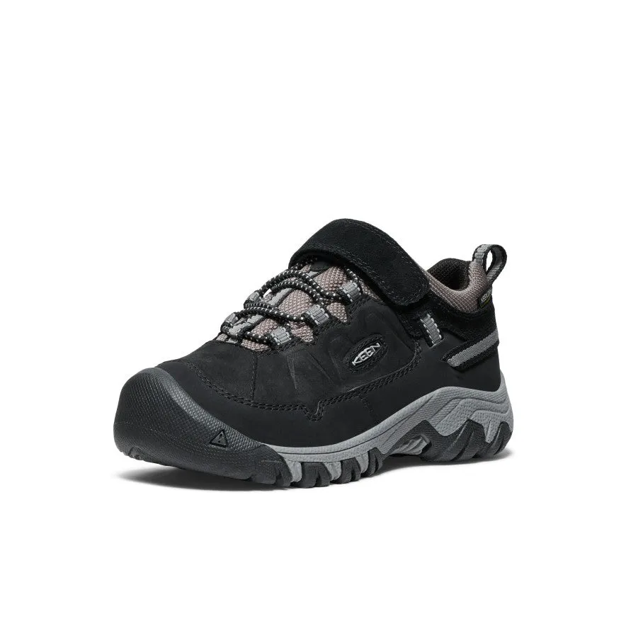 Little Kids' Targhee IV Waterproof Hiking Shoe  |  Black/Steel Grey KEEN