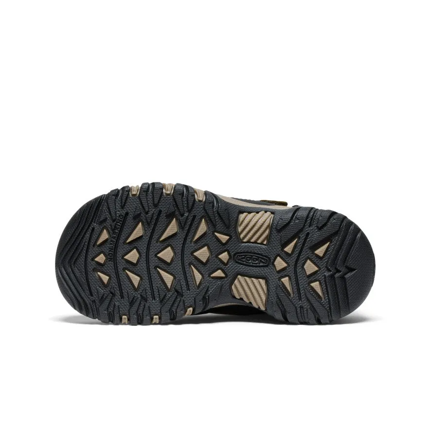 Little Kids' Targhee IV Waterproof Hiking Shoe  |  Dark Olive/Gold Flame KEEN