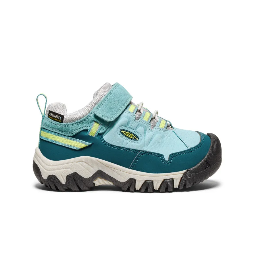 Little Kids' Targhee IV Waterproof Hiking Shoe  |  Reef Waters/Daiquiri Green KEEN