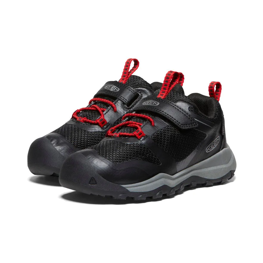 Little Kids' Wanduro Waterproof Shoe  |  Black/Ribbon Red KEEN