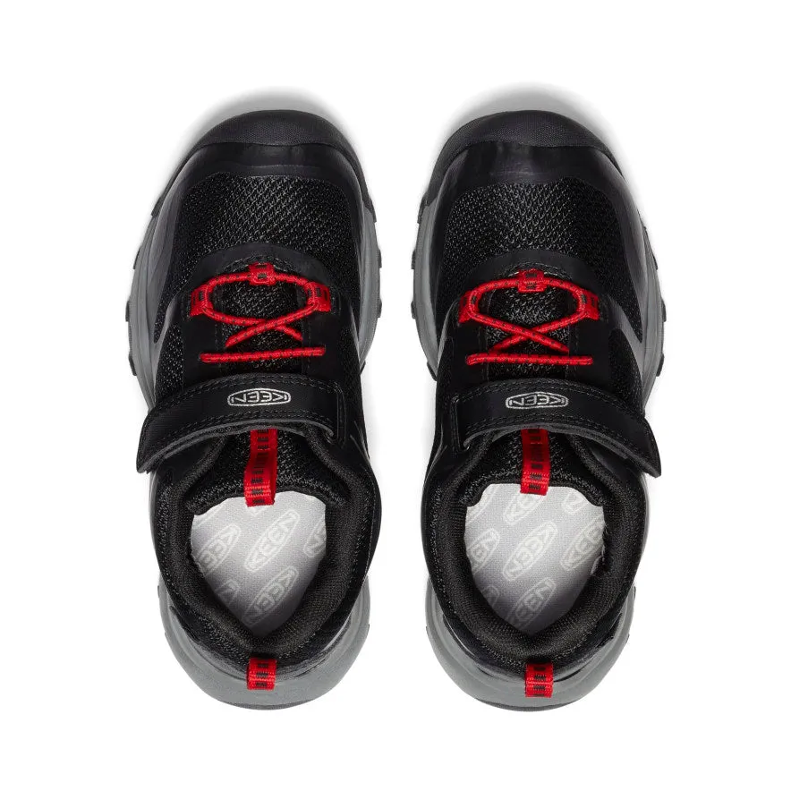Little Kids' Wanduro Waterproof Shoe  |  Black/Ribbon Red KEEN