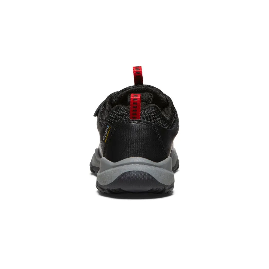 Little Kids' Wanduro Waterproof Shoe  |  Black/Ribbon Red KEEN