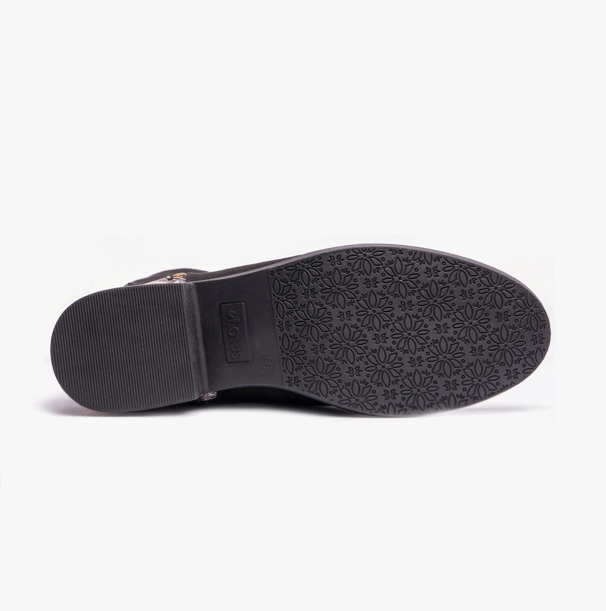 Lotus HARPER Womens Boots Black Microfibre/Snake