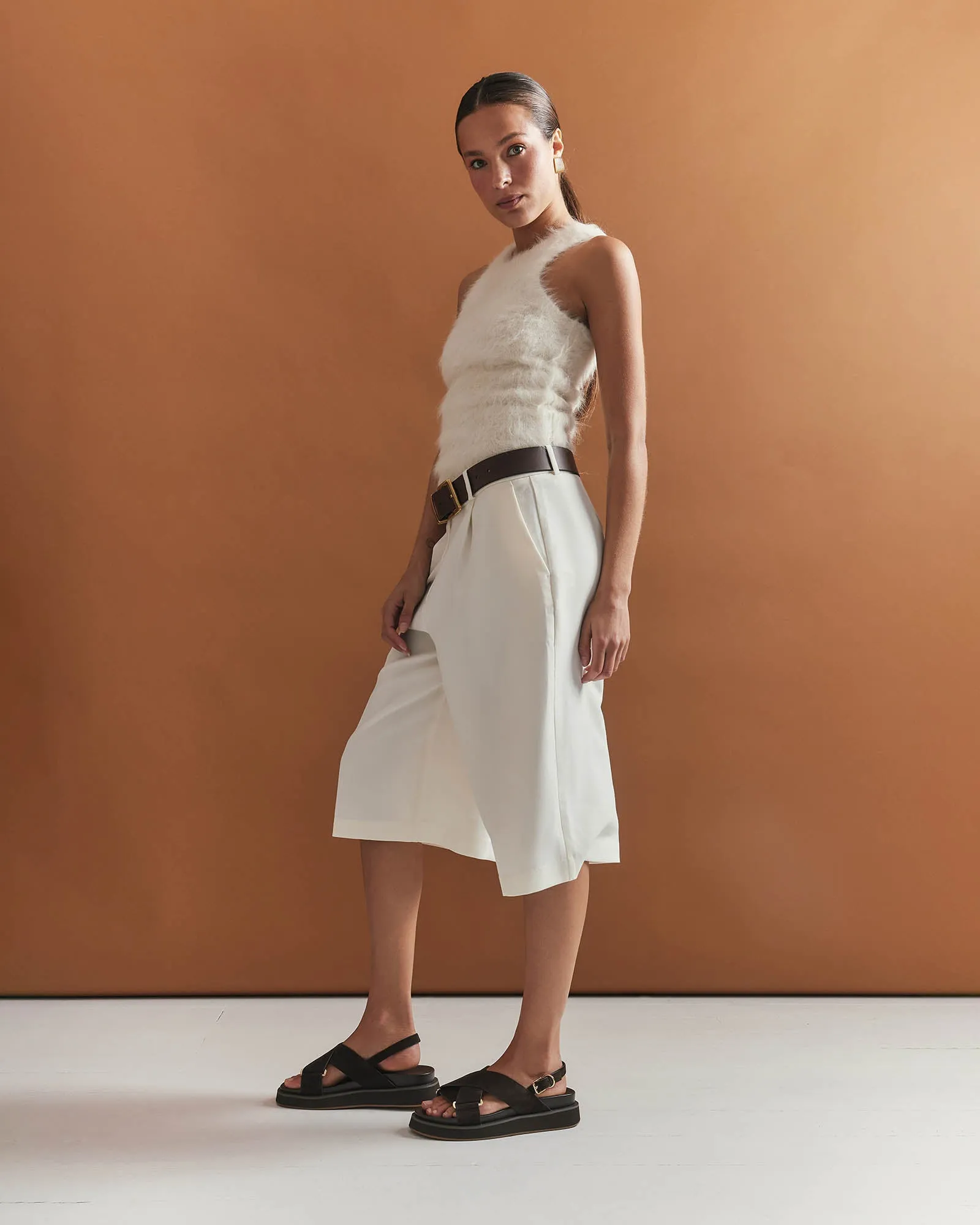 MARLEY FLAT SANDALS ESPRESSO SUEDE Jo Mercer