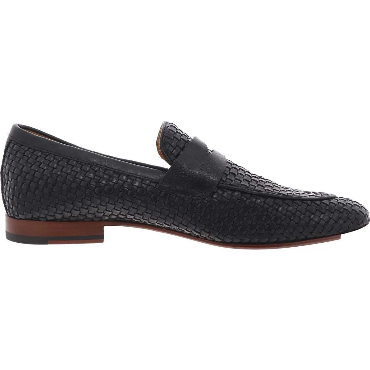 Mattia Mens Woven Leather Loafers