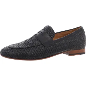Mattia Mens Woven Leather Loafers