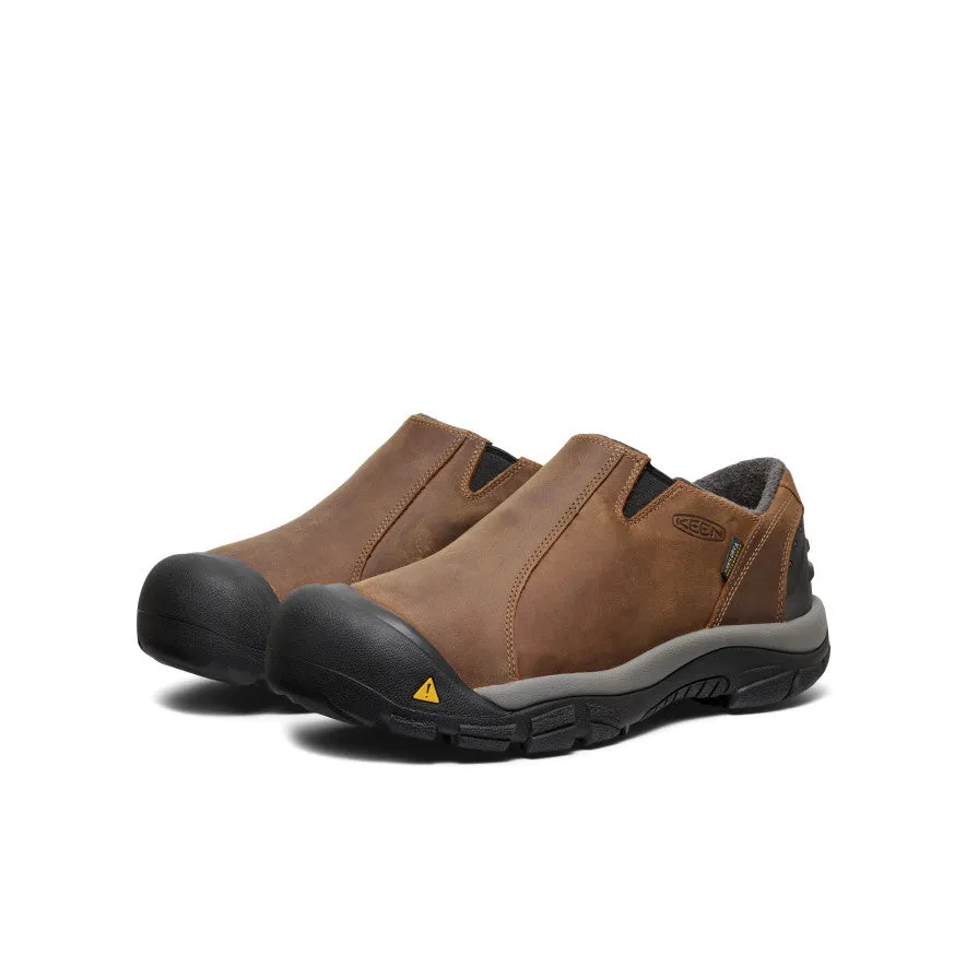 Men's Brixen Waterproof Shoe Wide  |  Slate Black/Madder Brown KEEN