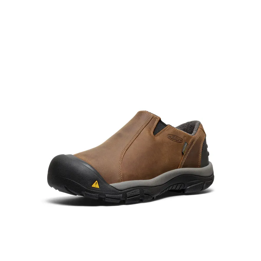 Men's Brixen Waterproof Shoe Wide  |  Slate Black/Madder Brown KEEN