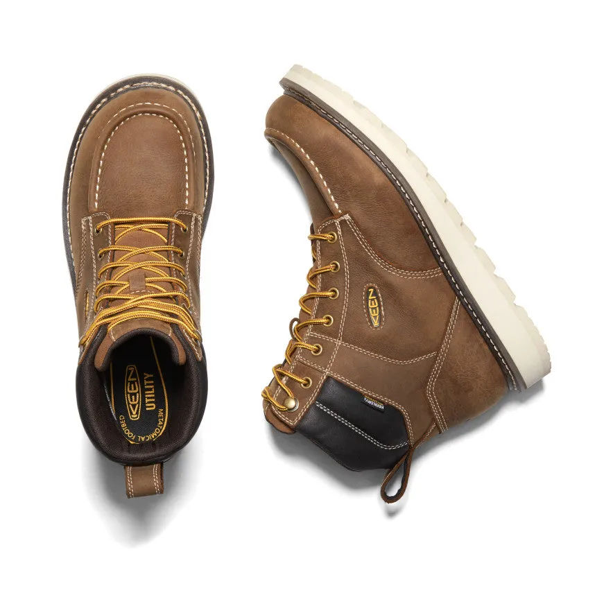 Men's Cincinnati 6" Waterproof Boot (Soft Toe)  |  Belgian/Sandshell KEEN