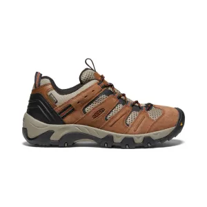 Men's Headout Waterproof Hiking Shoe  |  Bison/Fossil Orange KEEN