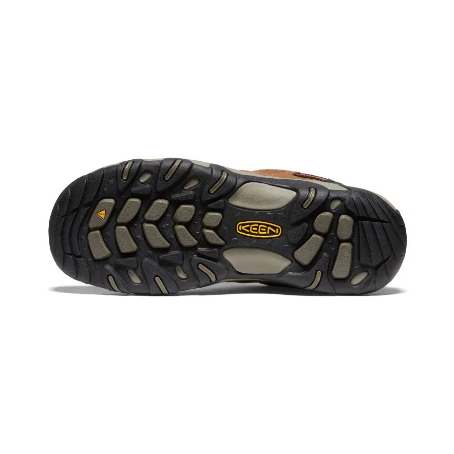 Men's Headout Waterproof Hiking Shoe  |  Bison/Fossil Orange KEEN
