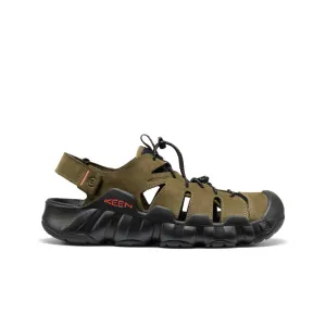 Men's Hyperport Fisherman Leather Sandal  |  Dark Olive/Black KEEN