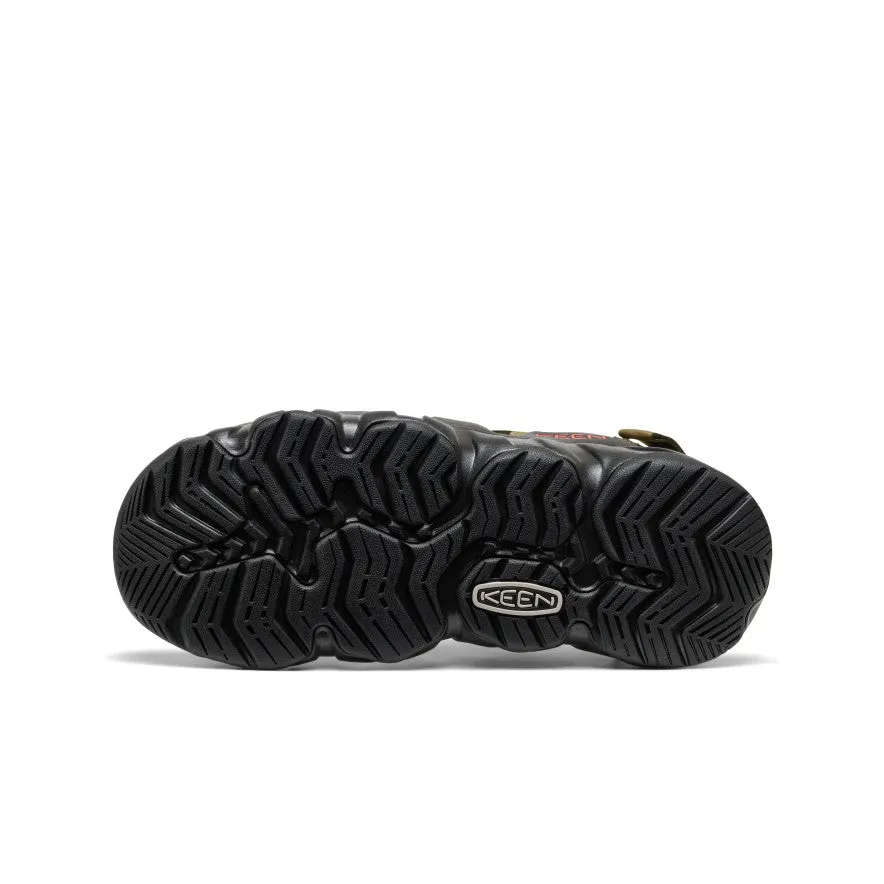 Men's Hyperport Fisherman Leather Sandal  |  Dark Olive/Black KEEN