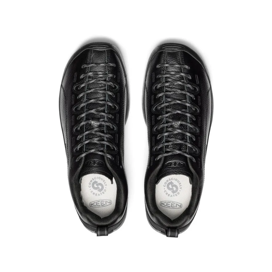 Men's Jasper Sneaker  |  Black Smooth Leather KEEN