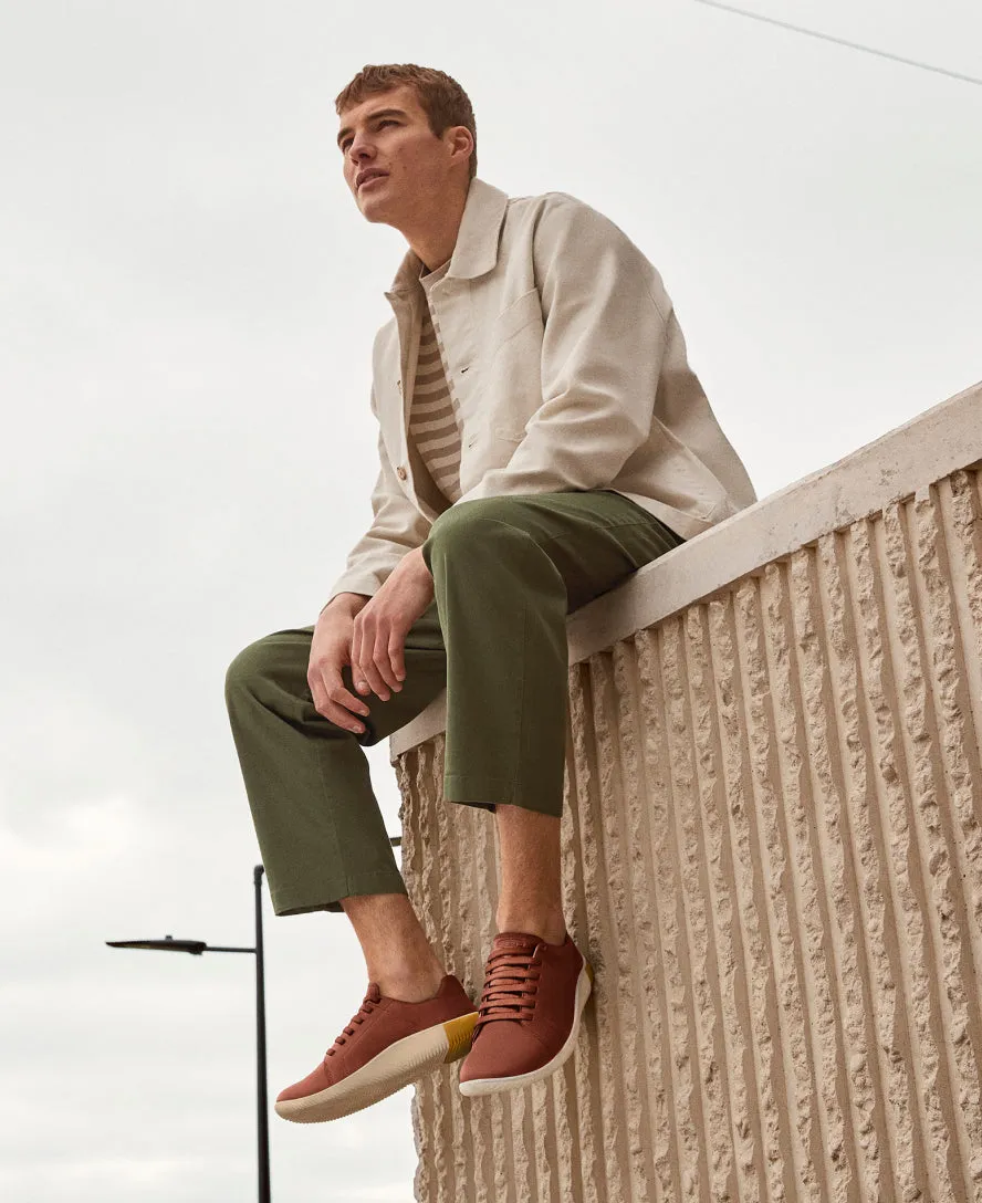 Men's KNX Leather Sneaker  |  Tortoise Shell/Plaza Taupe KEEN