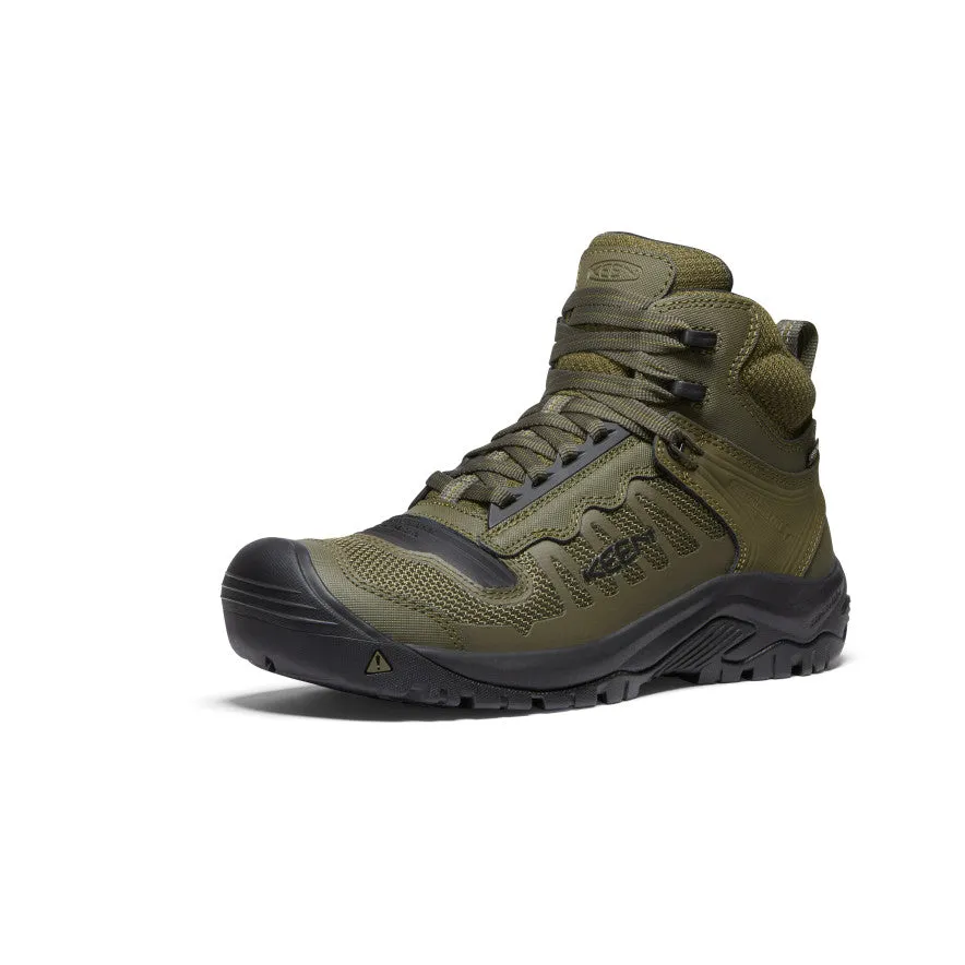 Men's Reno Waterproof Mid (Soft Toe)  |  Dark Olive/Black KEEN