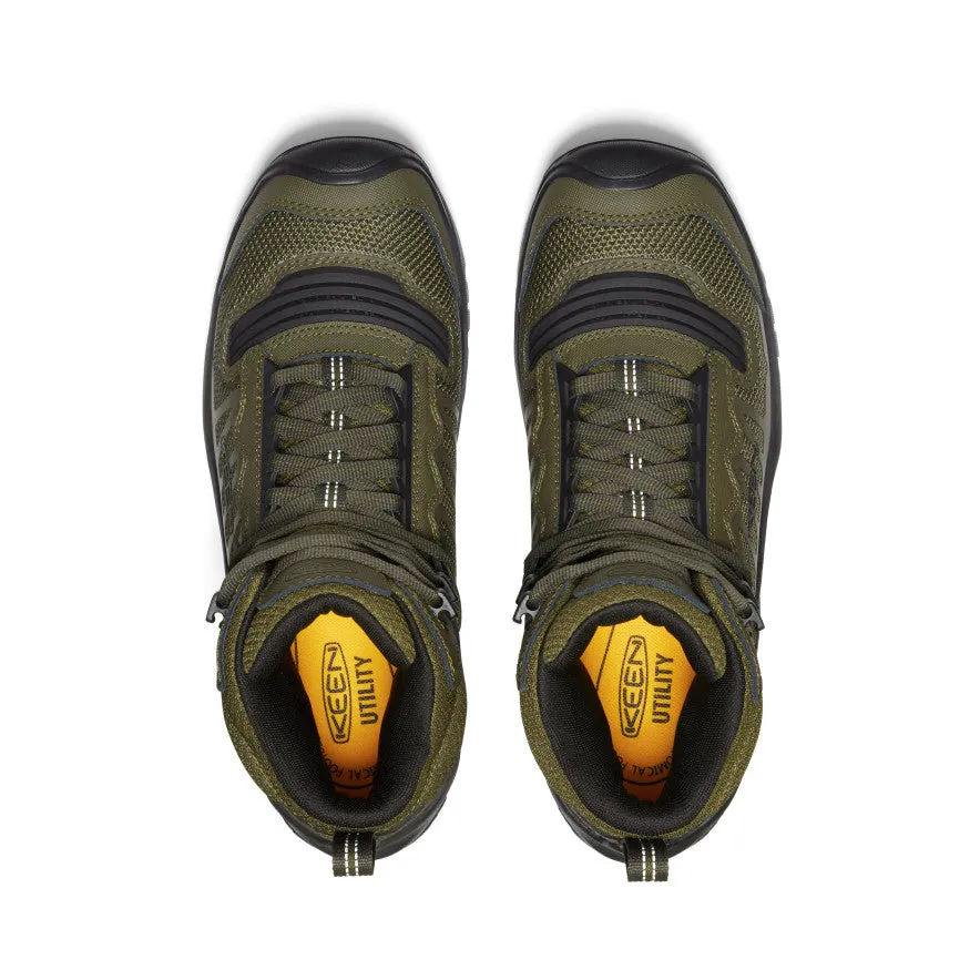 Men's Reno Waterproof Mid (Soft Toe)  |  Dark Olive/Black KEEN