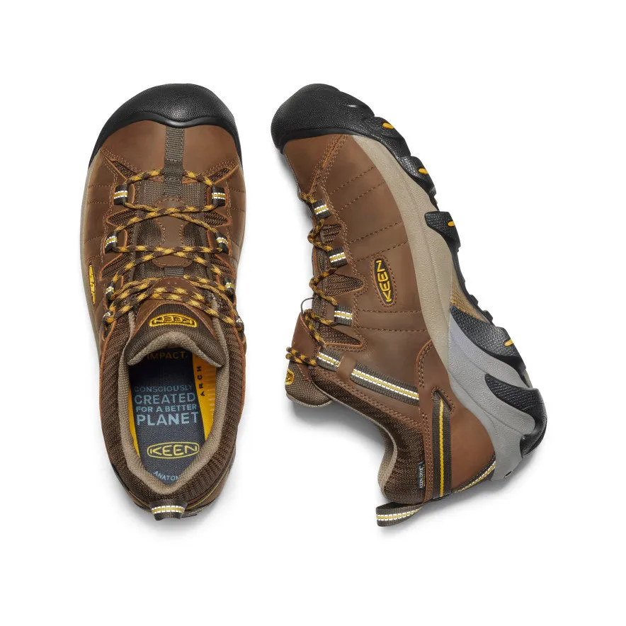 Men's Targhee II Waterproof  |  Cascade Brown/Golden Yellow KEEN