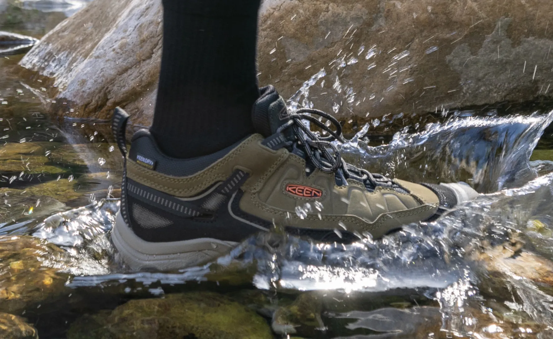 Men's Targhee IV Waterproof Hiking Shoe  |  Triple Black KEEN