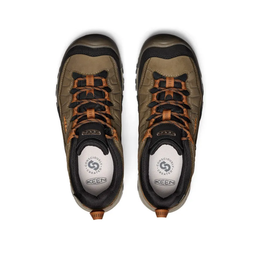Men's Targhee IV Wide Waterproof Hiking Shoe  |  Sea Turtle/Roasted Pecan KEEN