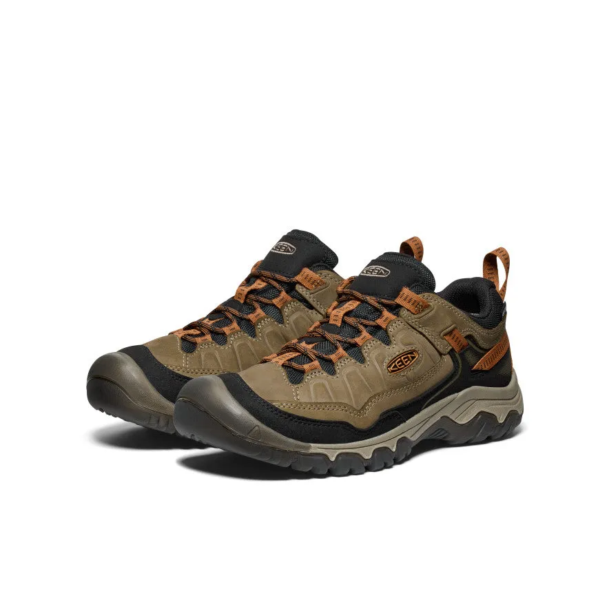 Men's Targhee IV Wide Waterproof Hiking Shoe  |  Sea Turtle/Roasted Pecan KEEN