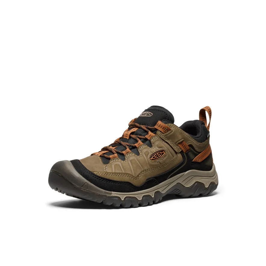 Men's Targhee IV Wide Waterproof Hiking Shoe  |  Sea Turtle/Roasted Pecan KEEN