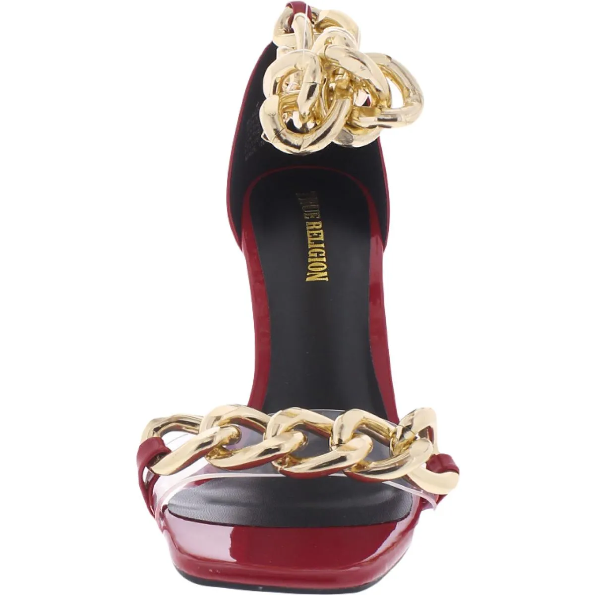 Milagros Womens Faux Leather Ankle Wrap Evening Sandals