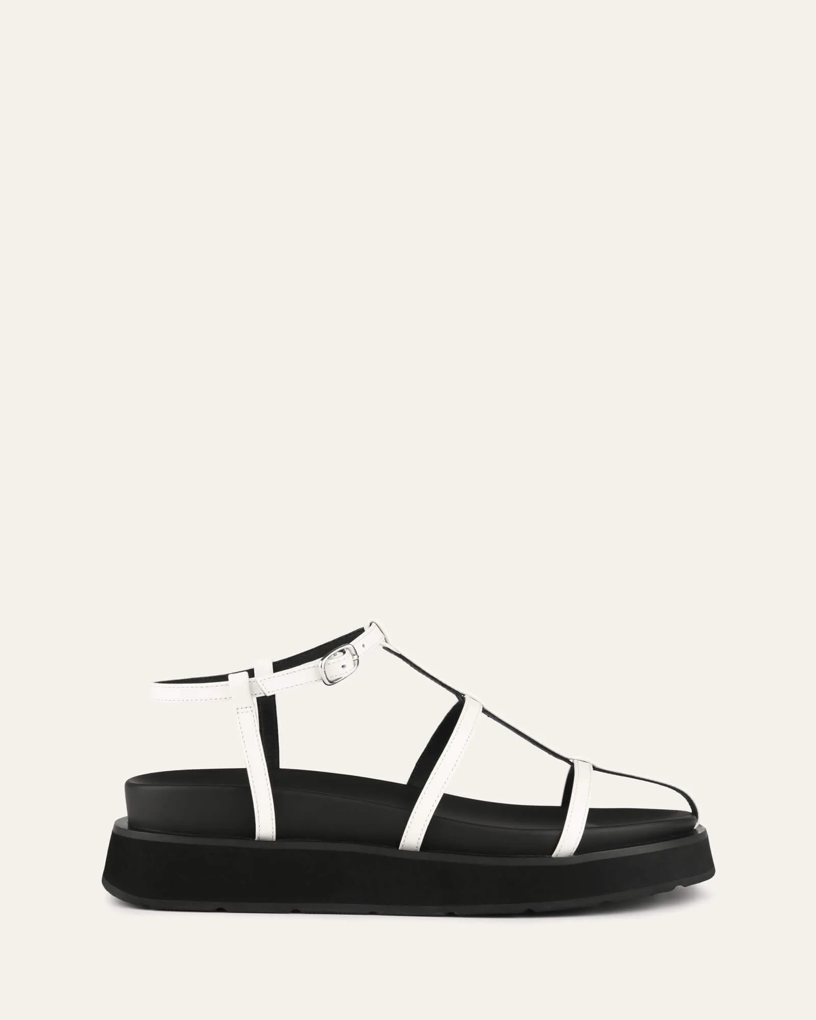 MINA FLAT SANDALS WHITE MULTI Jo Mercer
