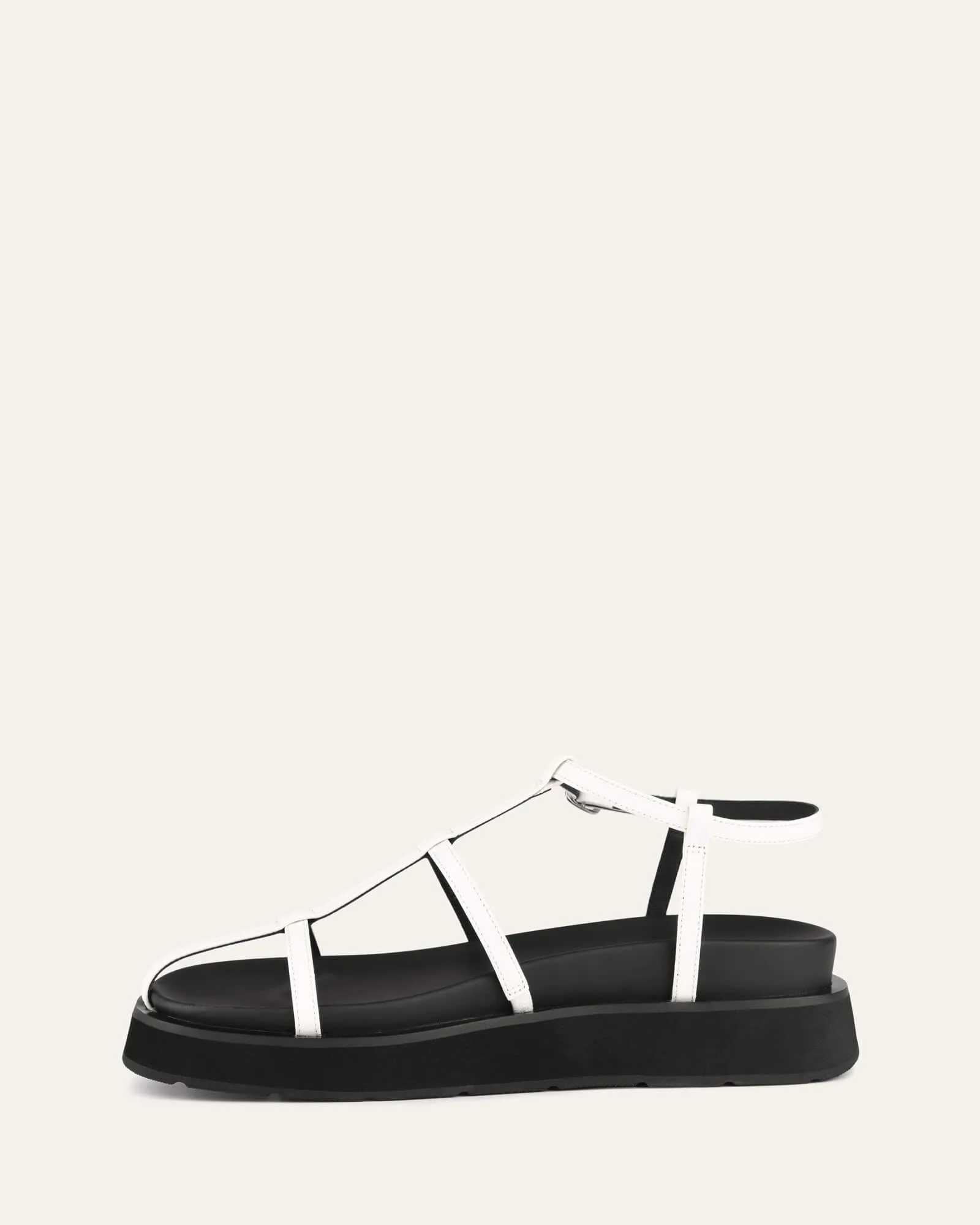 MINA FLAT SANDALS WHITE MULTI Jo Mercer