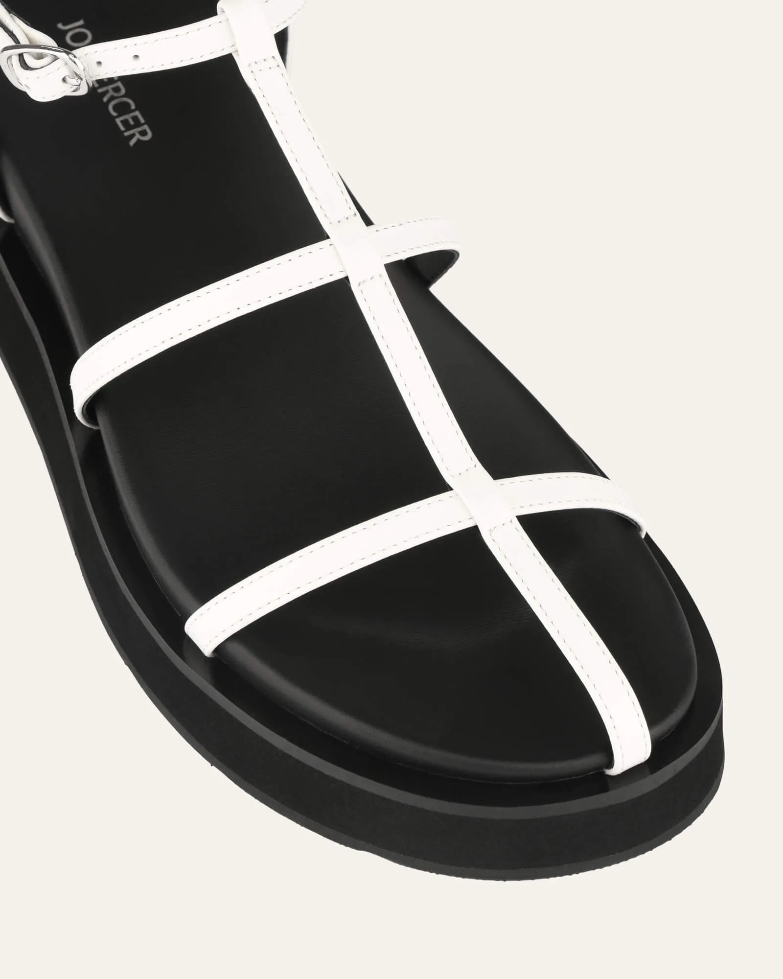 MINA FLAT SANDALS WHITE MULTI Jo Mercer