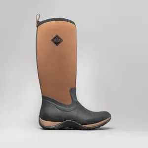 Muck Boots ARCTIC ADVENTURE Womens Rubber Wellington Boots Black/Tan