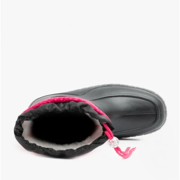 Mud Dogs NORDIC Womens Boots Black/Pink Leopard