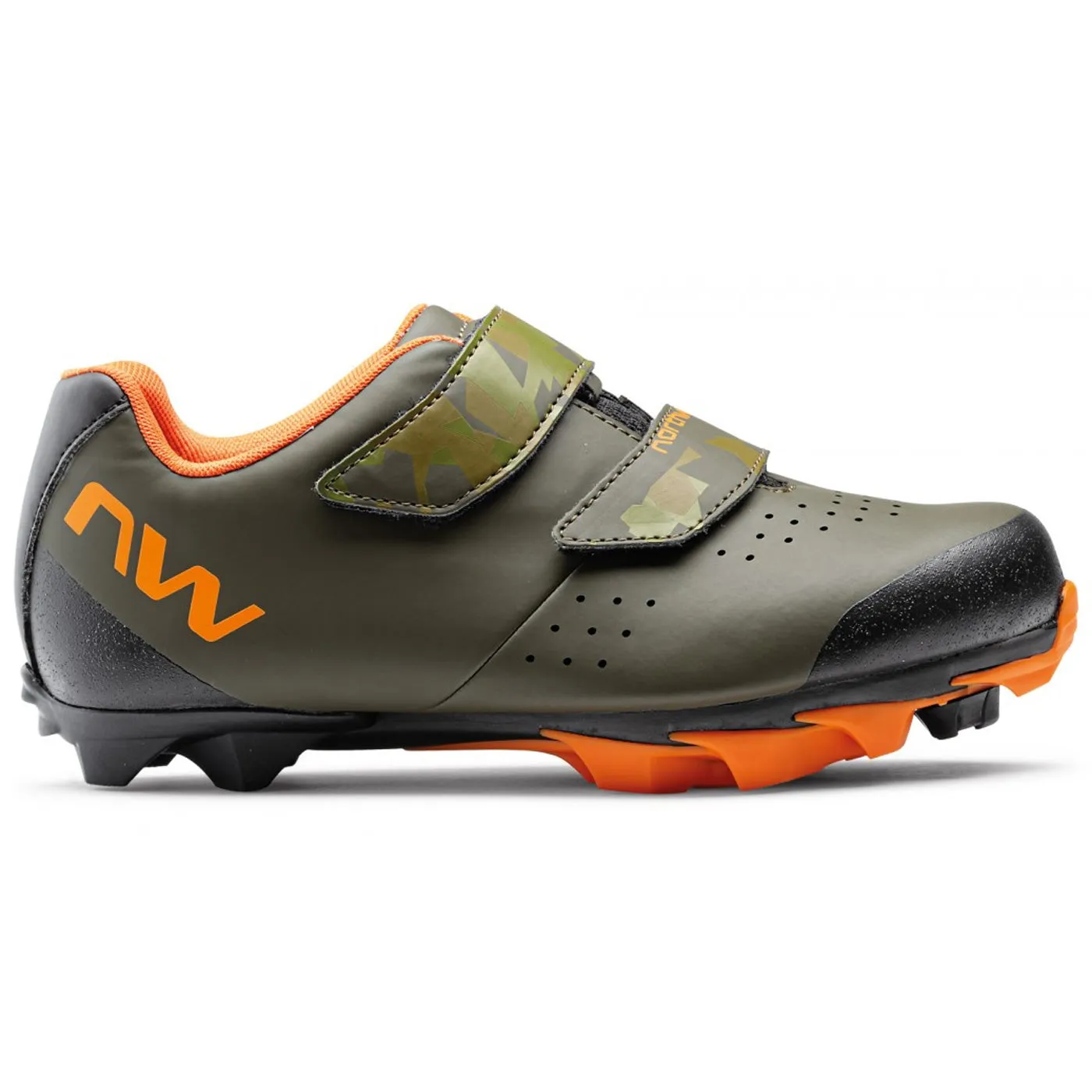 Northwave Origin Junior MTB shoes - Green orange