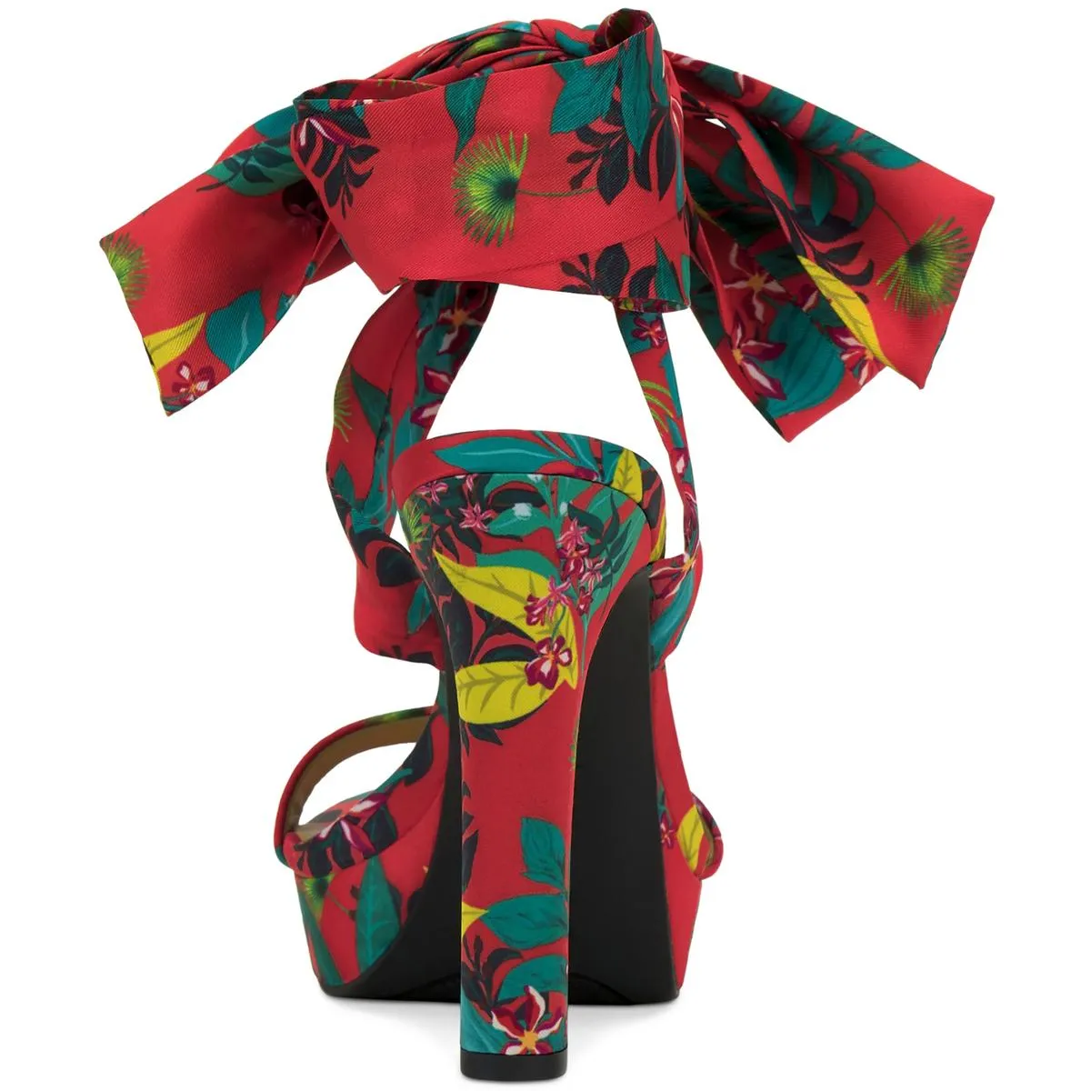 Noyar Womens Satin Ankle Tie Platform Sandals