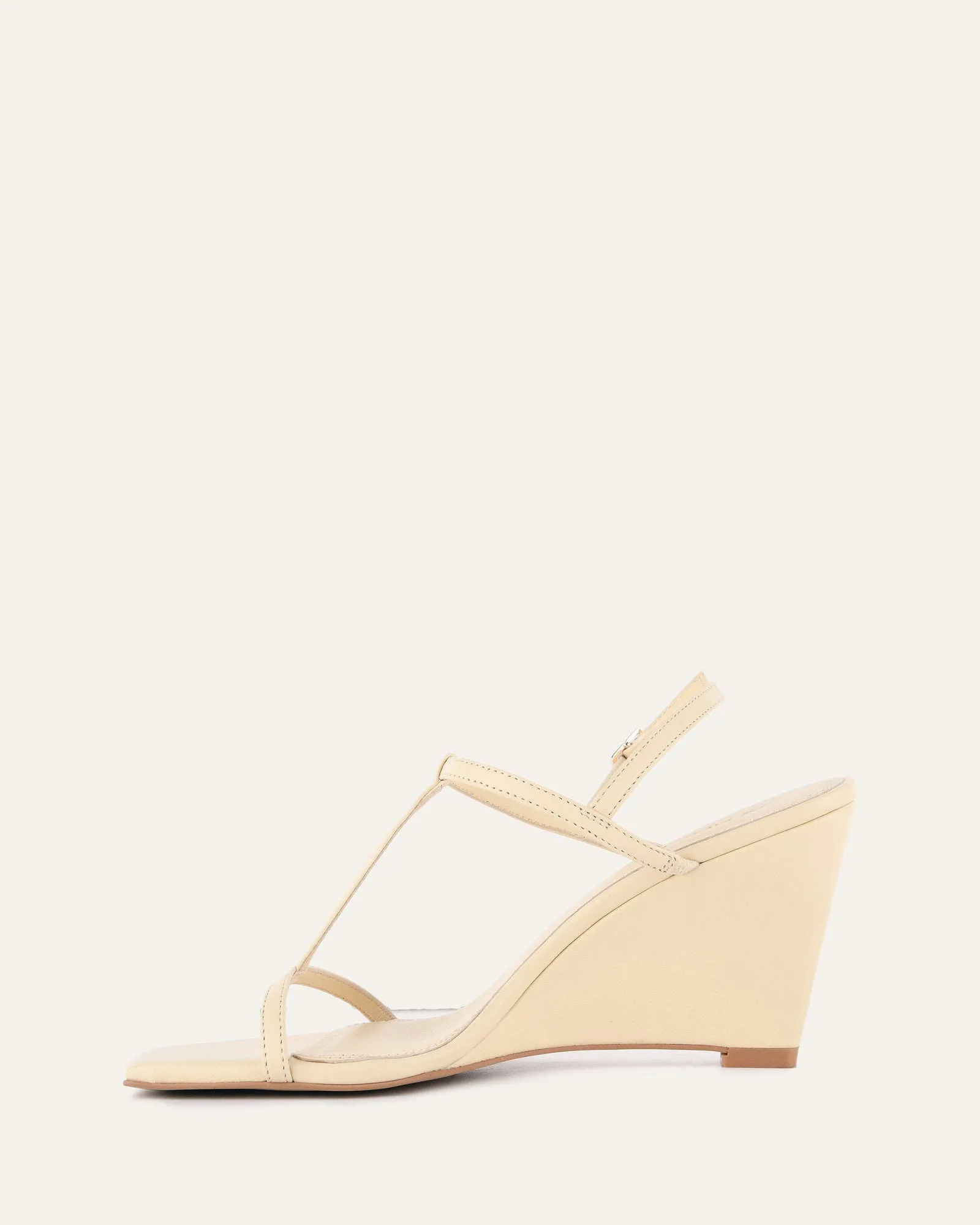 OPHELIA MID HEEL WEDGES BUTTER LEATHER Jo Mercer