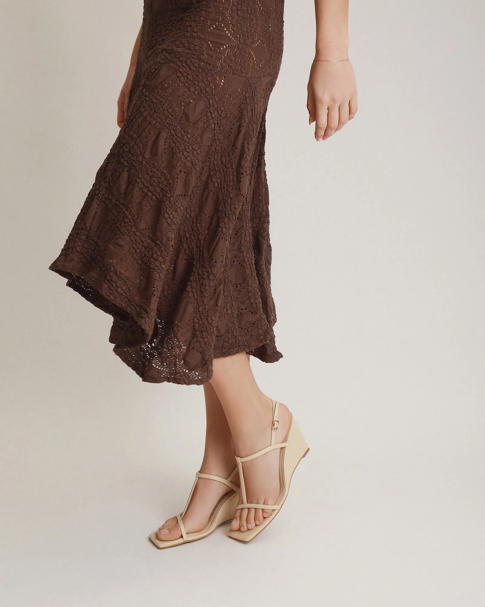 OPHELIA MID HEEL WEDGES BUTTER LEATHER Jo Mercer