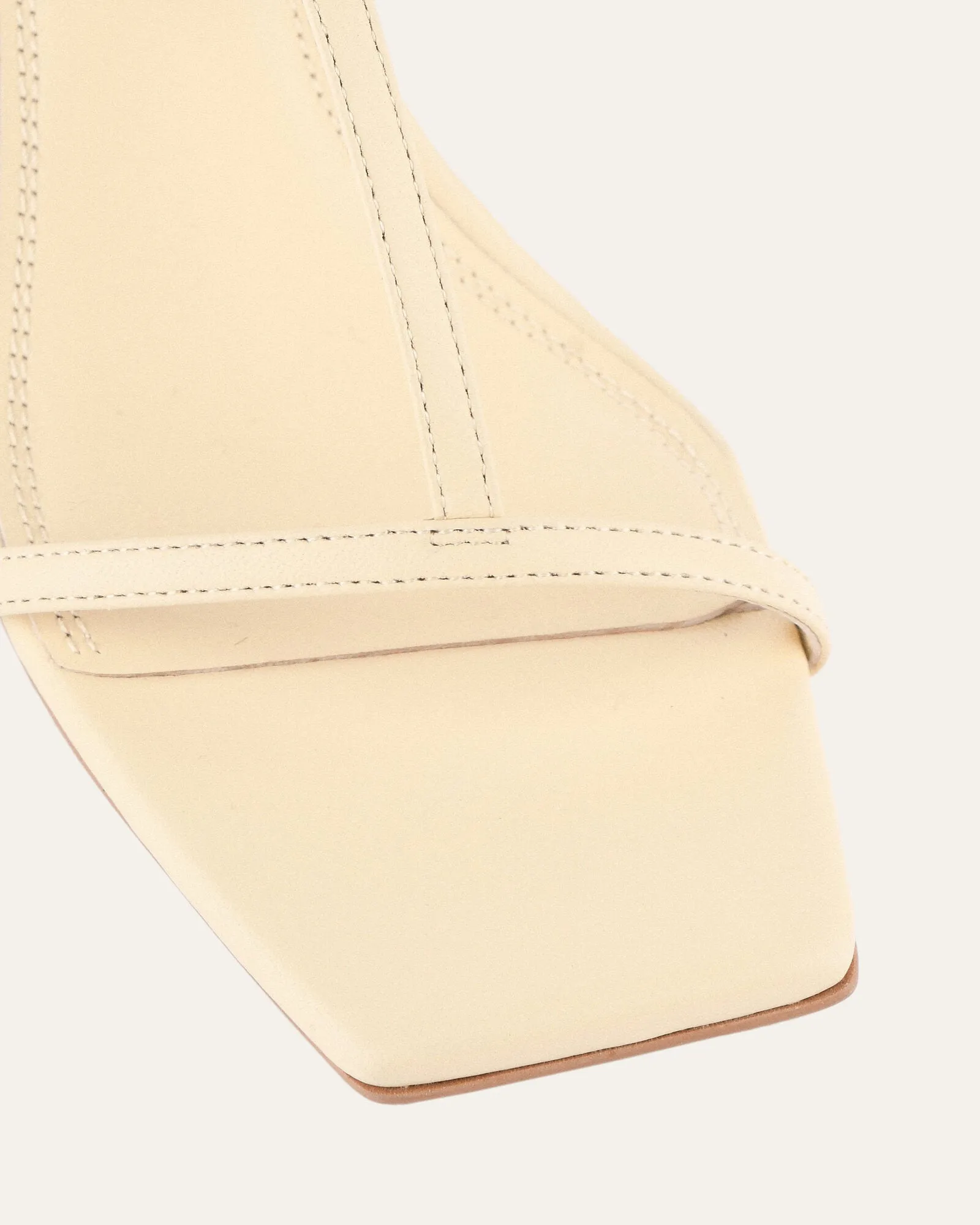 OPHELIA MID HEEL WEDGES BUTTER LEATHER Jo Mercer