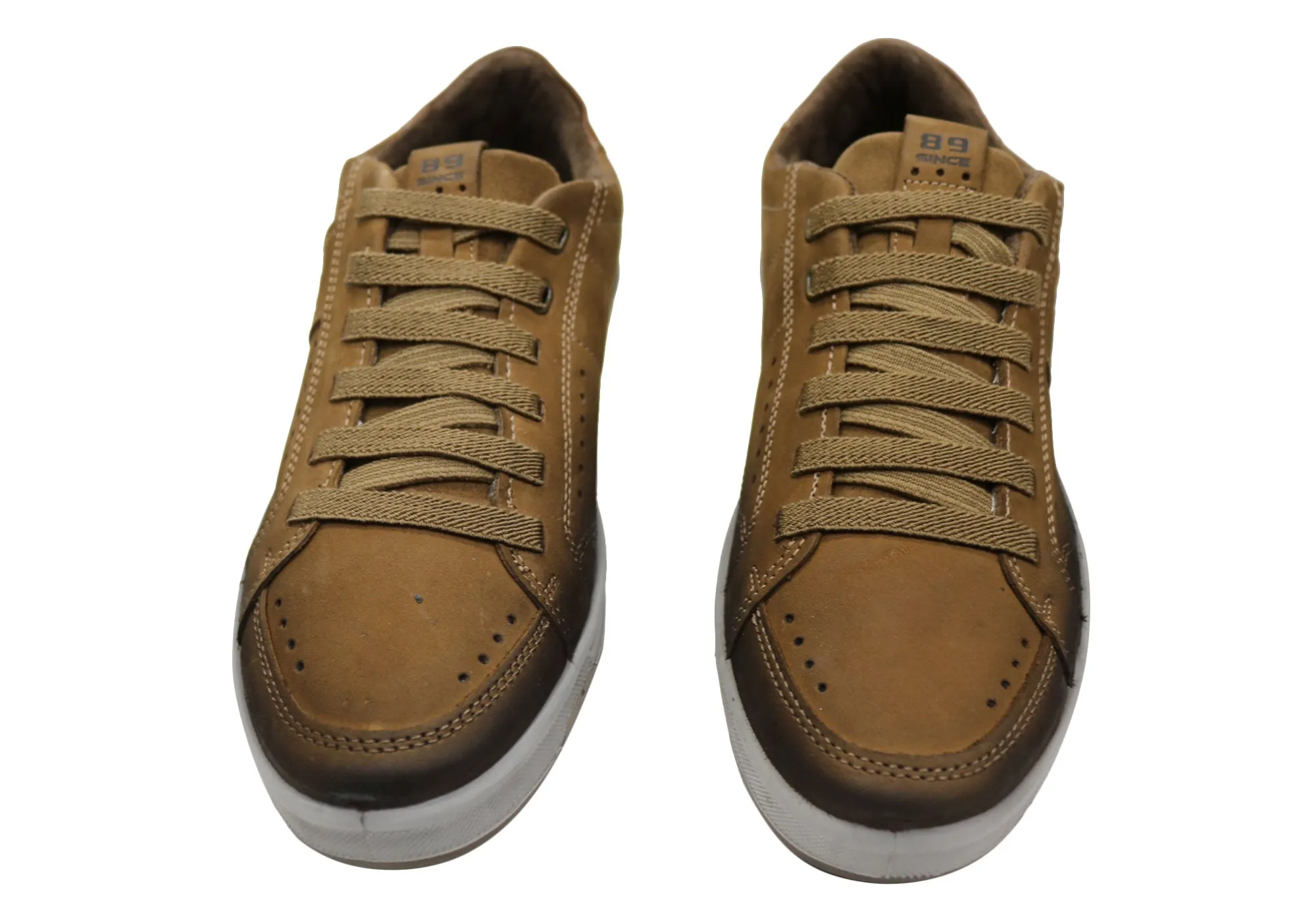 Pegada Larkin Mens Leather Slip On Comfort Casual Shoes Made In Brazil