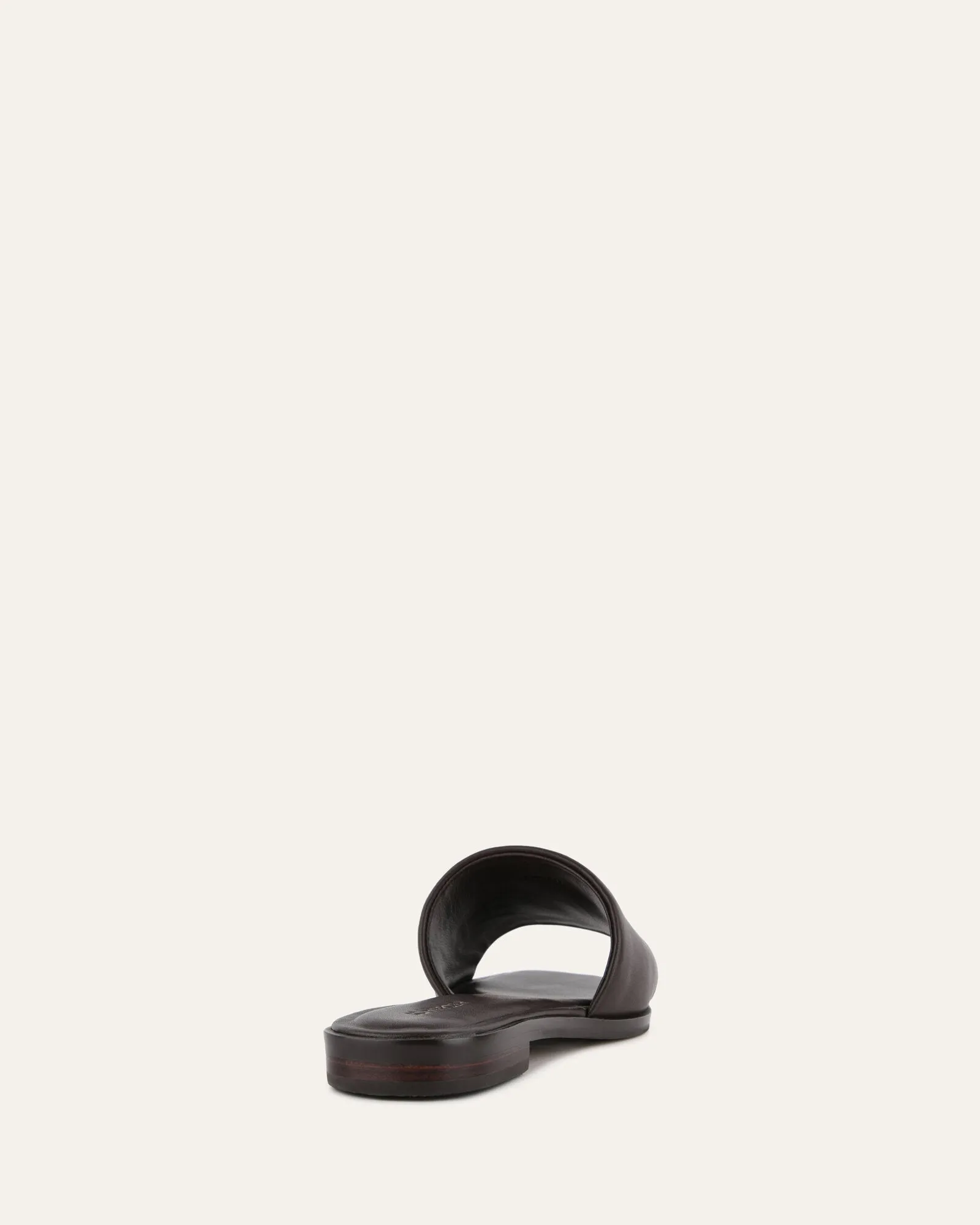 PICASSO FLAT SLIDE CACAO LEATHER Jo Mercer