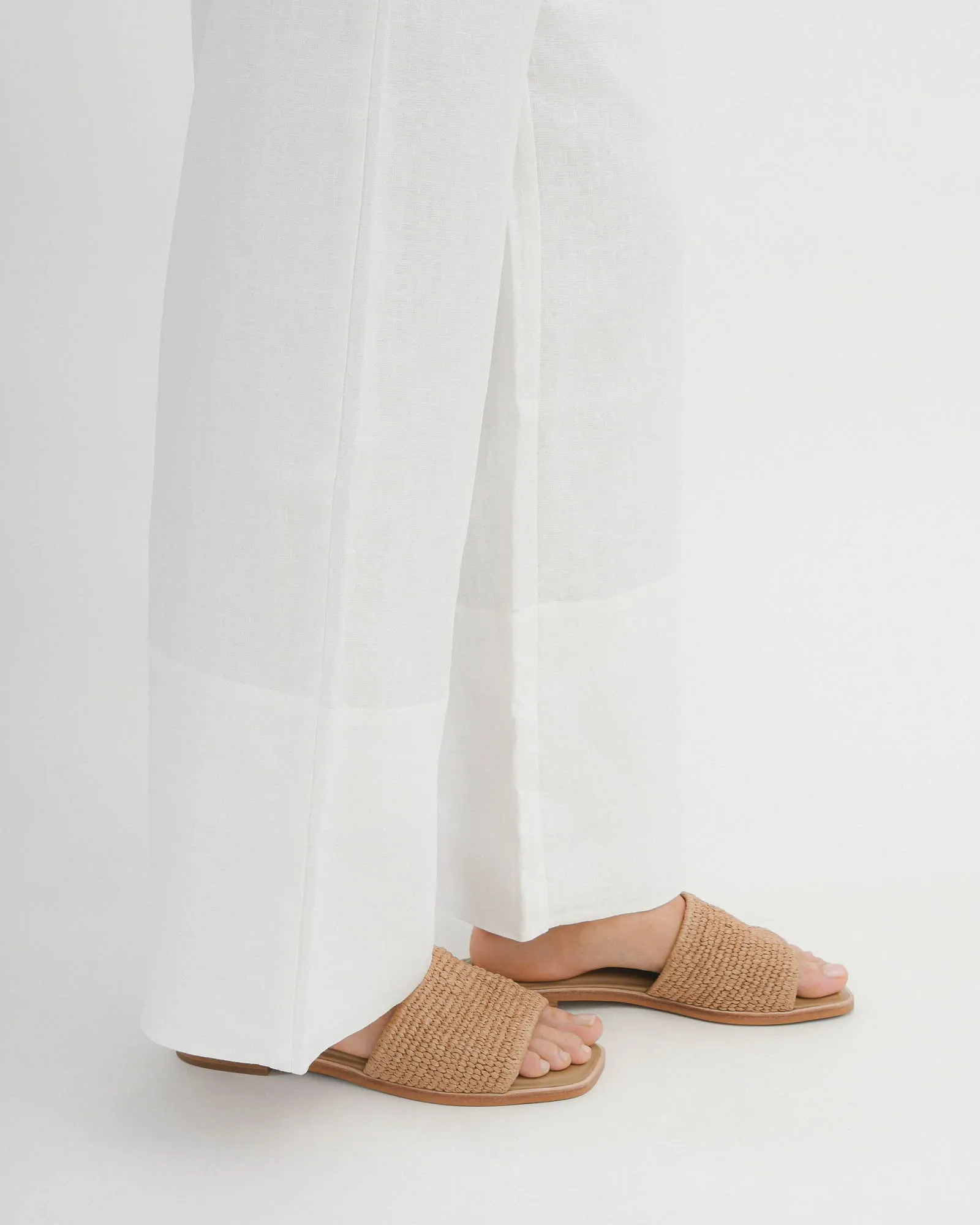 PICASSO FLAT SLIDE TAN RAFFIA Jo Mercer