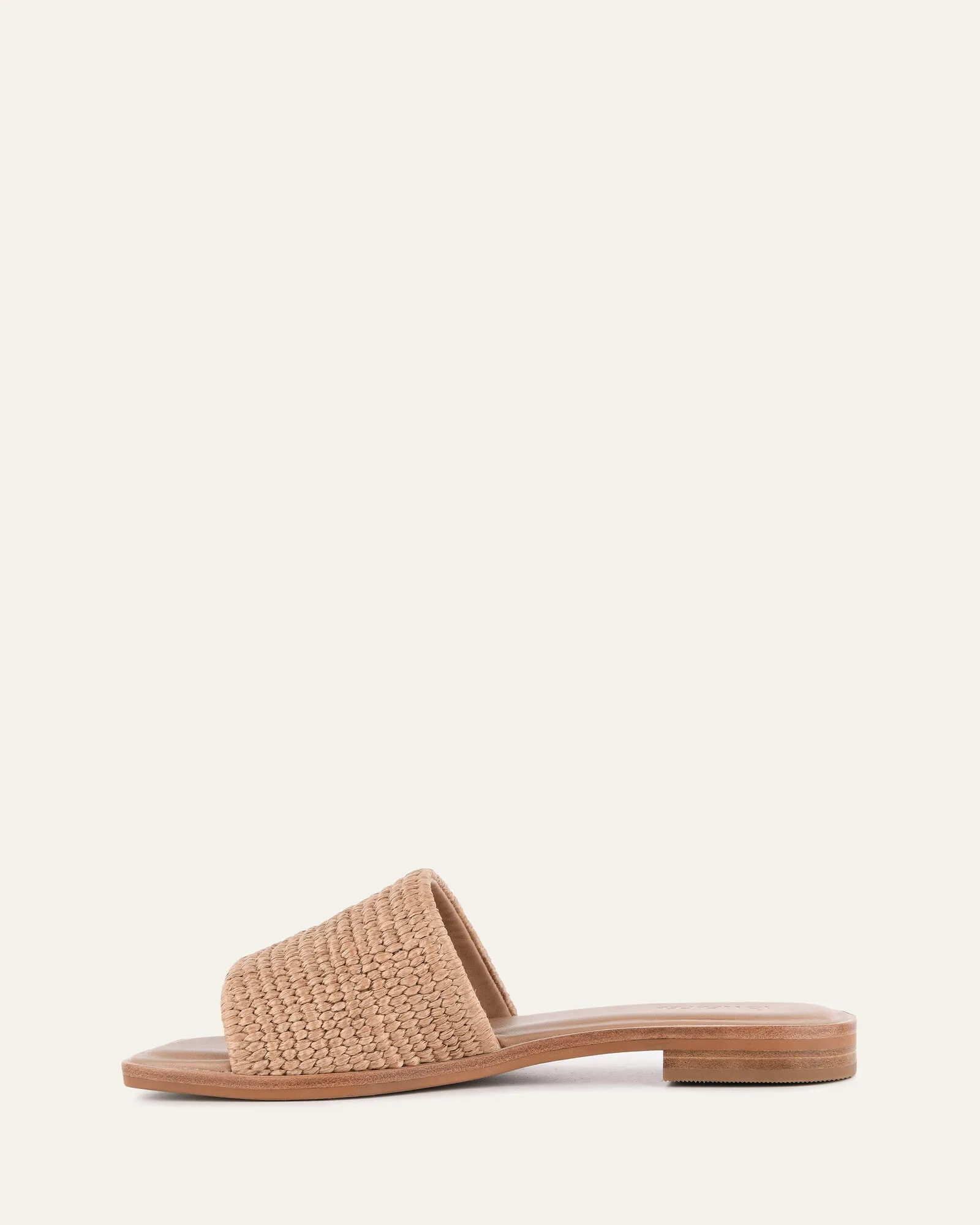 PICASSO FLAT SLIDE TAN RAFFIA Jo Mercer