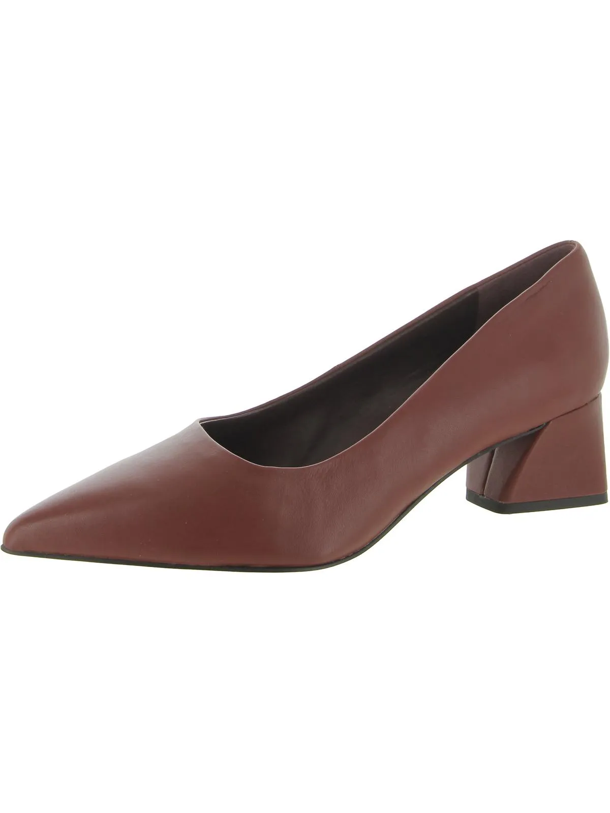 Racer Womens Leather Slip On Pumps