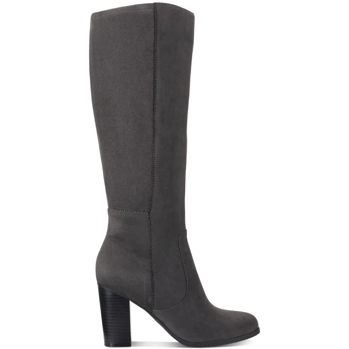 Reformation Addyy Womens Faux Suede Block Heel Knee-High Boots