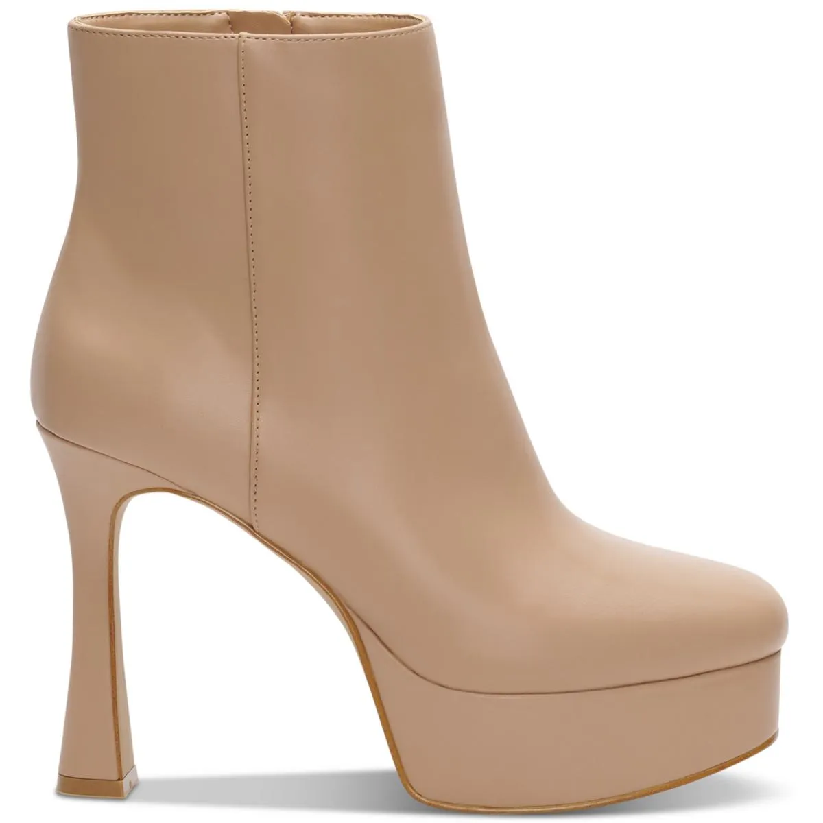 Reformation Alize Womens Faux Leather Zipper Booties