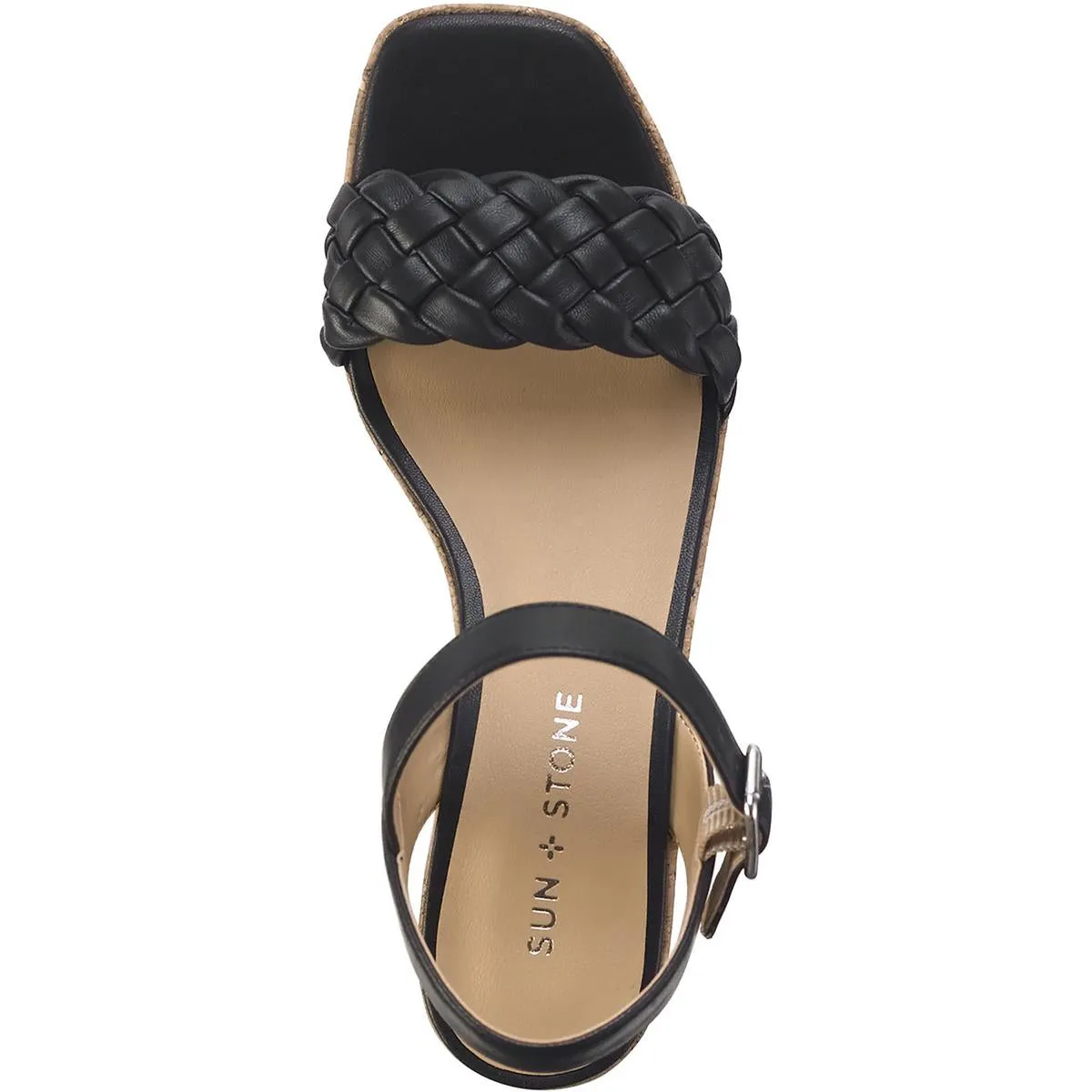 Reformation Allvina Womens Faux Leather Adjustable Wedge Sandals