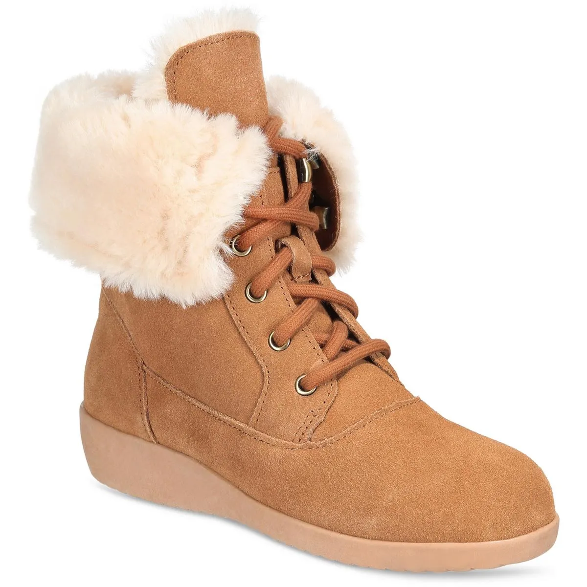 Reformation Aubreyy Womens Faux Fur Lined Ankle Winter & Snow Boots
